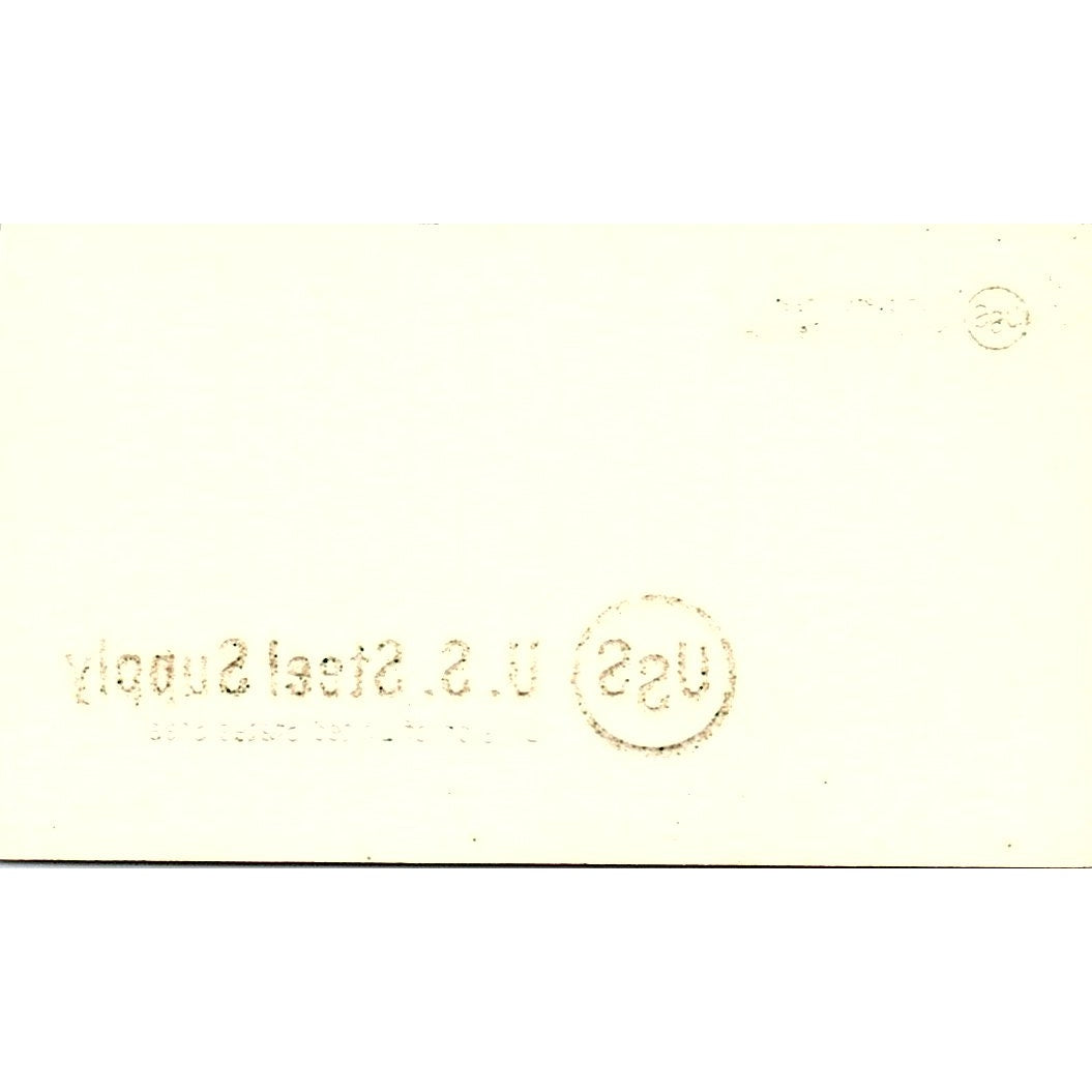 Bill Kirk USS US Steel Supply Houston Vintage Business Card SE5-B2