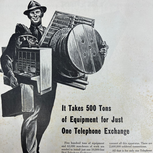 Bell Telephone System 1951 Magazine Ad FL6-10