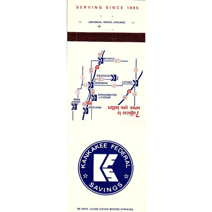 Kankakee Federal Savings Illinois Vintage Matchbook TB6-MB2-8