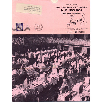 1957 GE Automatic Keyboard Range & Pillsbury Bake-Off Leaflet Mailer AE2