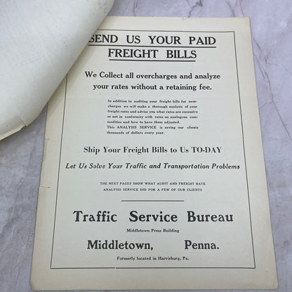 1938 Traffic Service Bureau Middletown PA Circular Promo Packet D22