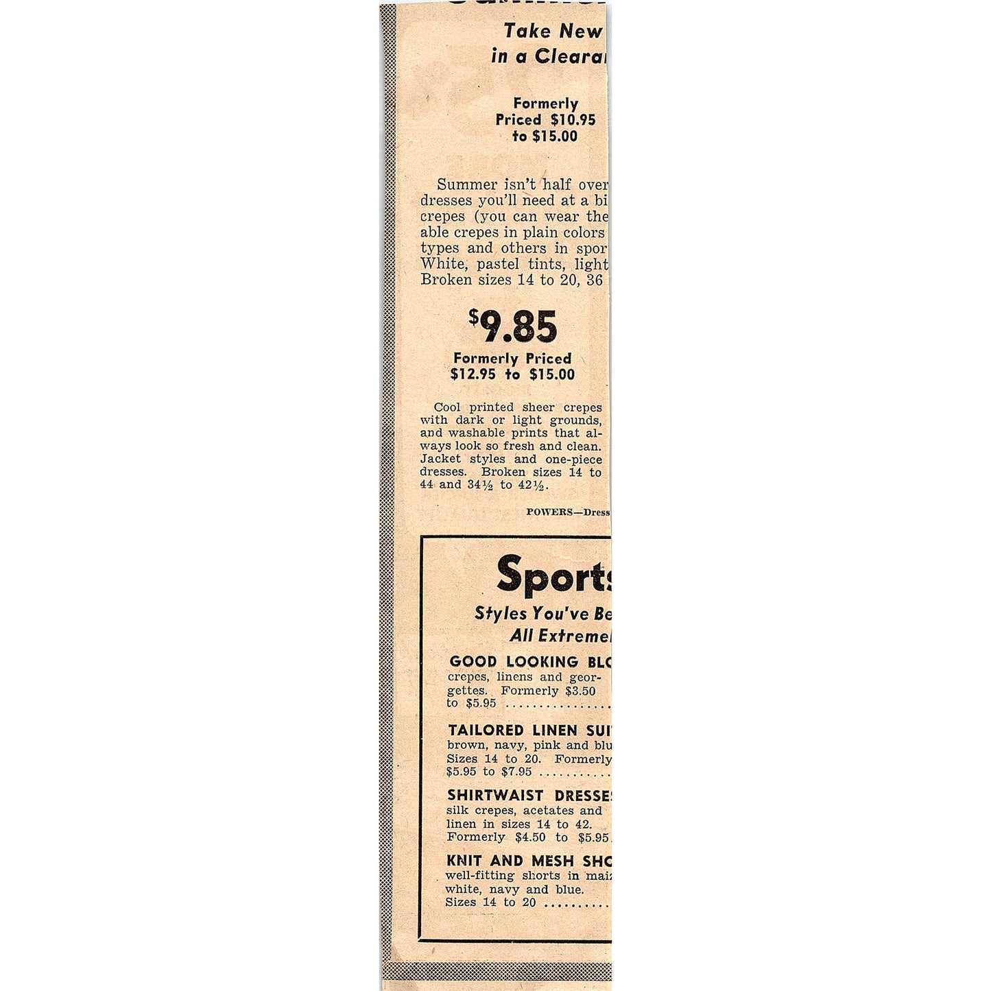 Sunkist Oranges Bumper Crop 1935 Newspaper Ad AG6-2