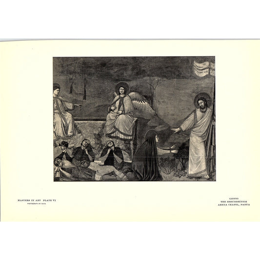 The Resurrection - Giotto - 1902 Litho Art Print AF4-10