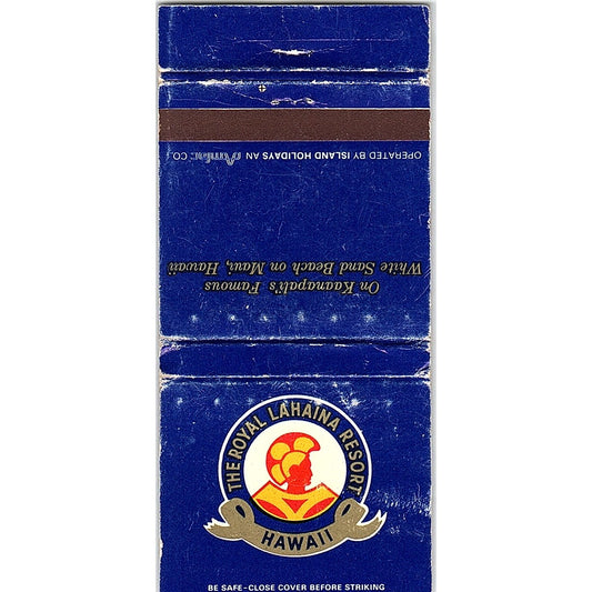 Royal Lahaina Resort Hawaii Vintage Matchbook TB6-MB2-12