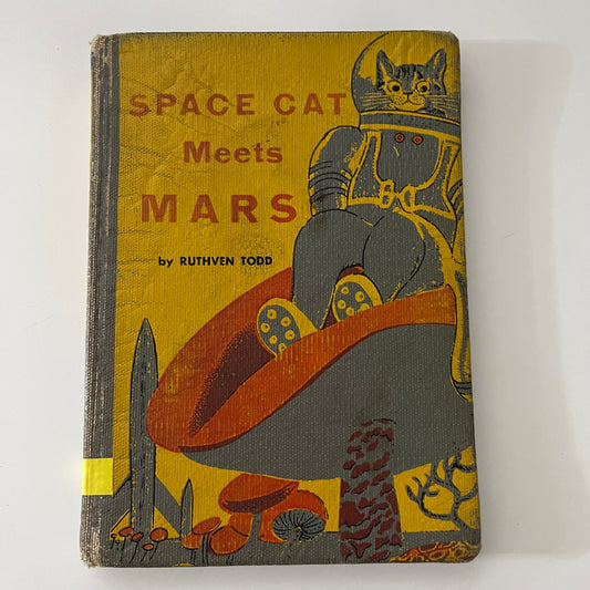 Vintage 1955 SPACE CAT Meets Mars by Ruthven Todd Hardcover Paul Galdone TK3
