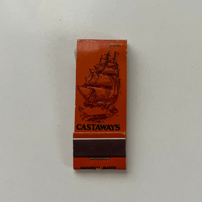 Castaways Manitou Springs CO Feature Matches Vintage Matchbook TB7-XSM