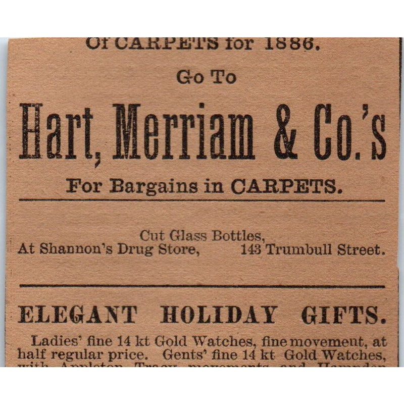 Orient Ins Co Silas Chapman Jr Trumbull St Hartford 1886 Newspaper Ad AF7-E5