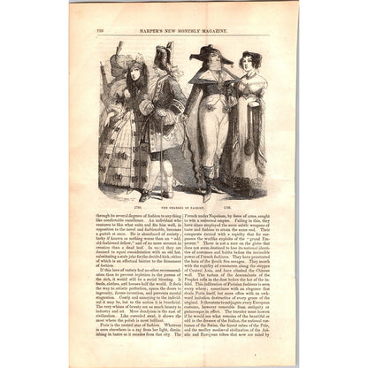 The Generations of Fashions - Ladies Fashion 7 Pages 1854 Article I19
