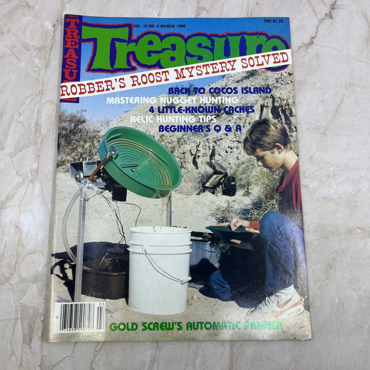 1988 March - Treasure Magazine - Treasure Hunting Prospecting Metal Detector M16