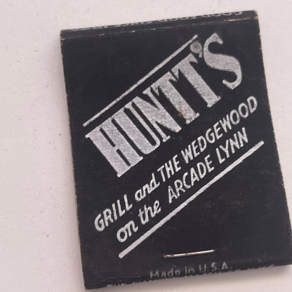 Hunt's Cafeterias Lynn Boston Brookline MA Vintage Matchbook Cover TB8-MB2-8