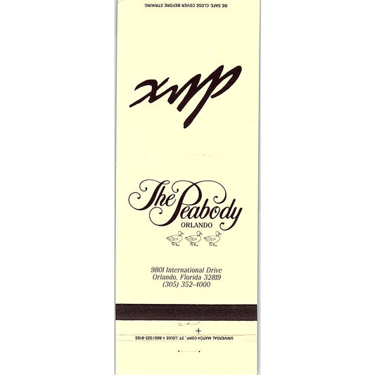 The Peabody Orlando Florida Vintage Matchbook MM4-10