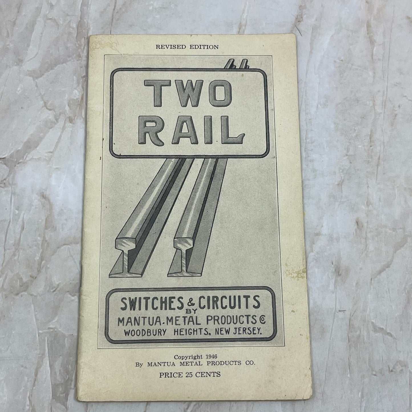 1946 Two Rail Switches & Circuits Mantua Metal Products Woodbury Heights NJ AE4