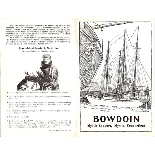 Apothecary Shop Mystic Seaport Mystic CT Vintage c1970 Travel Brochure SAI1-2