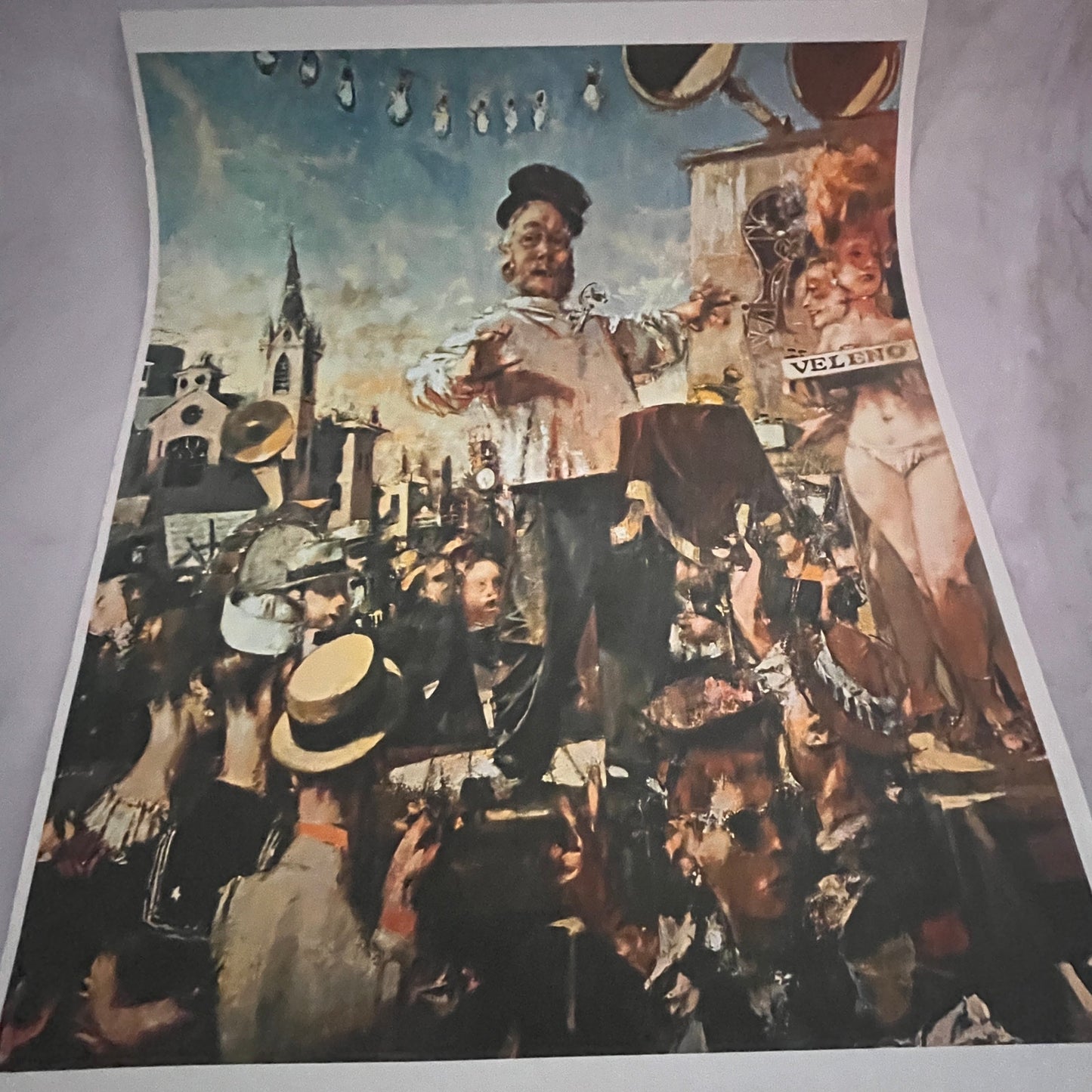 Jack Levine "Medicine Show" Satire Poison Lithograph 14x17" Art Print FL1