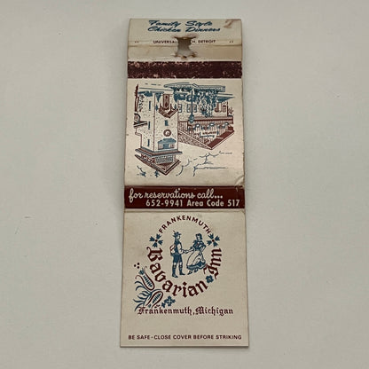 Frankenmuth Bavarian Inn Michigan Vintage Matchbook TB6-MB2-14