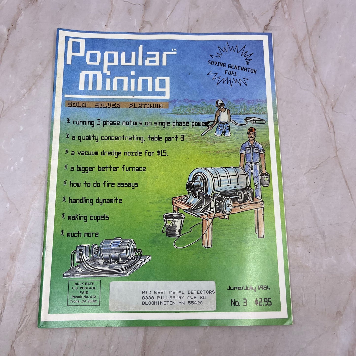 1984 Jun/Jul - Popular Mining Magazine - Treasure Hunting Prospecting Gold M11
