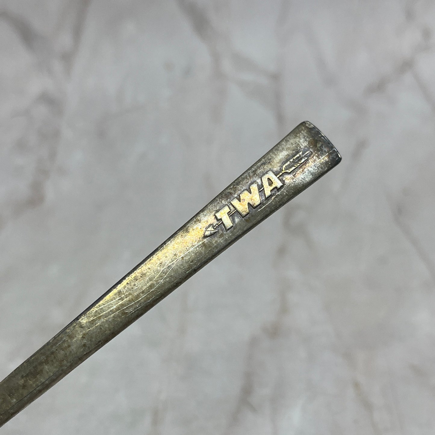 Vintage TWA Airlines Spoon Silver Plate 5 1/2" International Silver Co. TK3