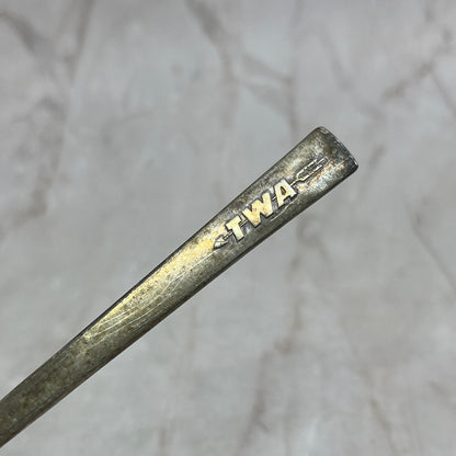 Vintage TWA Airlines Spoon Silver Plate 5 1/2" International Silver Co. TK3
