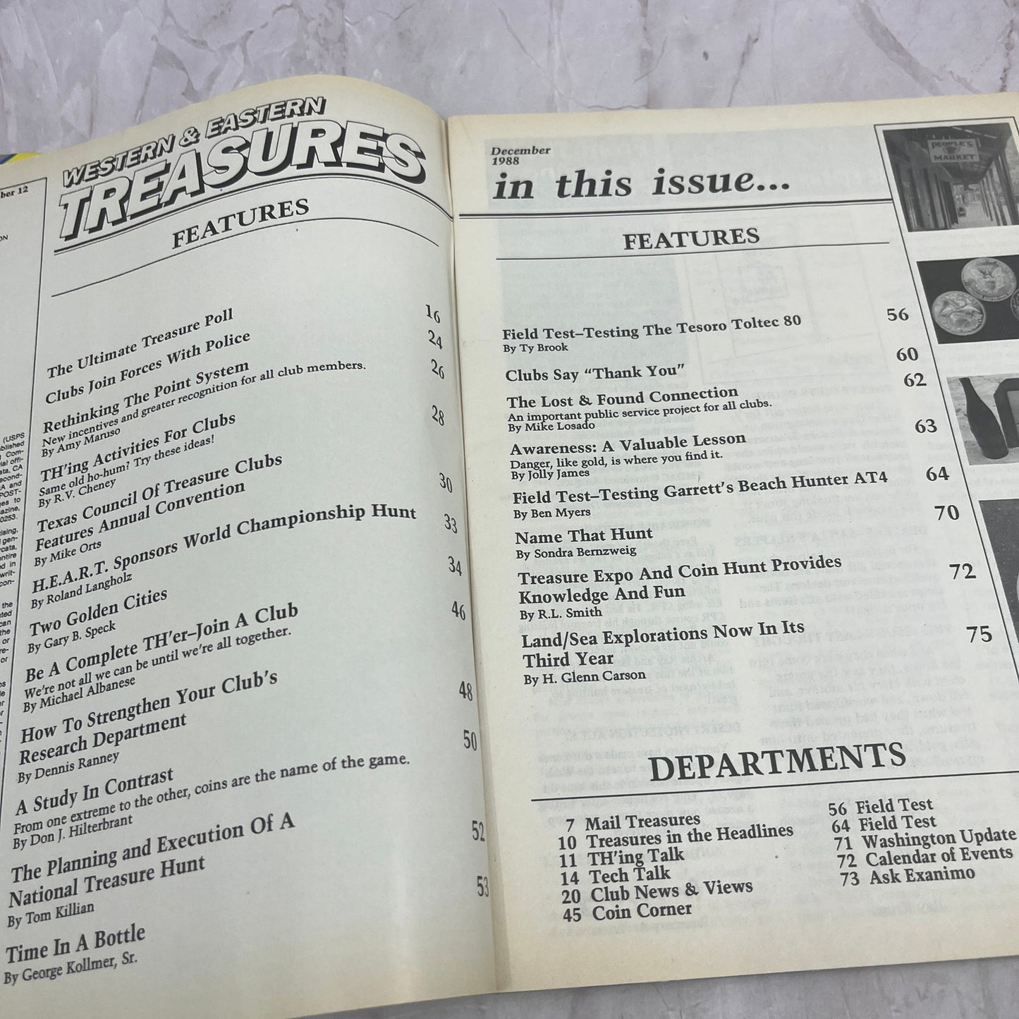 1988 Dec - Western & Eastern Treasures Magazine - Treasure Hunting Gold TA9