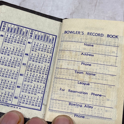 1950 Frank Schanen's Grafton Bowl Pocket Book Grafton WI 3" SF4