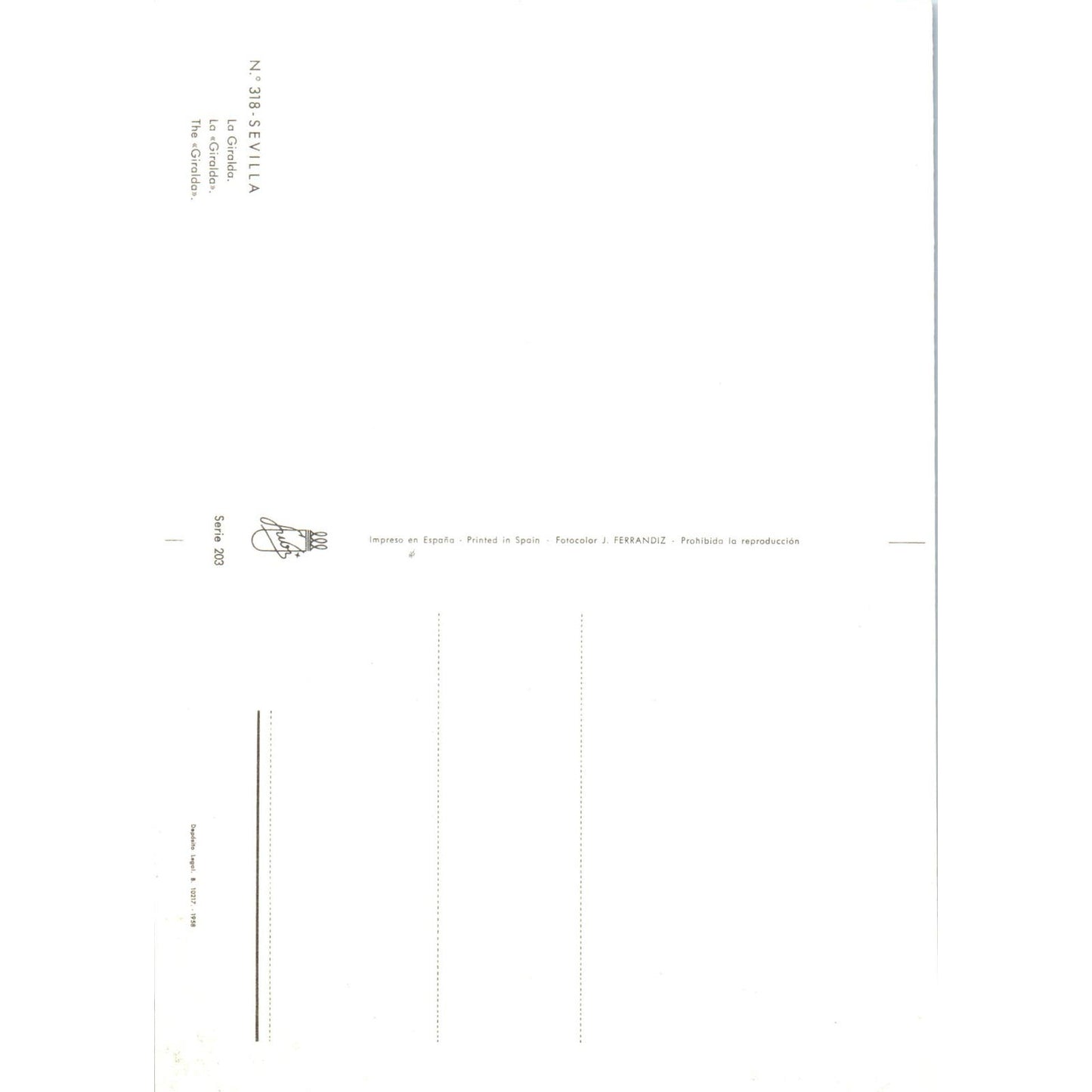 Sevilla La Giralda Vintage Postcard PD1