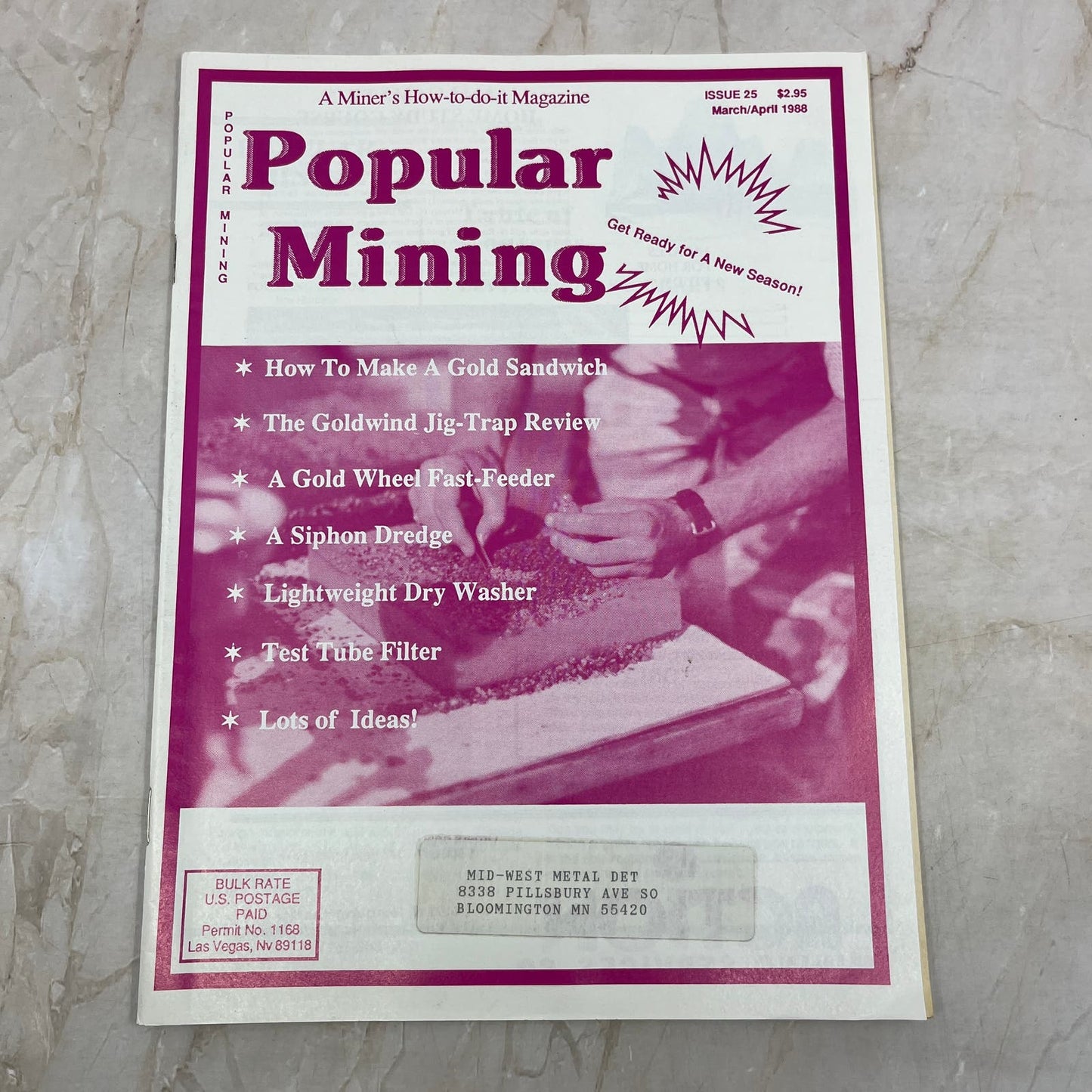 1988 Mar/Apr - Popular Mining Magazine - Treasure Hunting Gold Prospecting M19