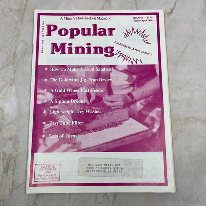1988 Mar/Apr - Popular Mining Magazine - Treasure Hunting Gold Prospecting M19