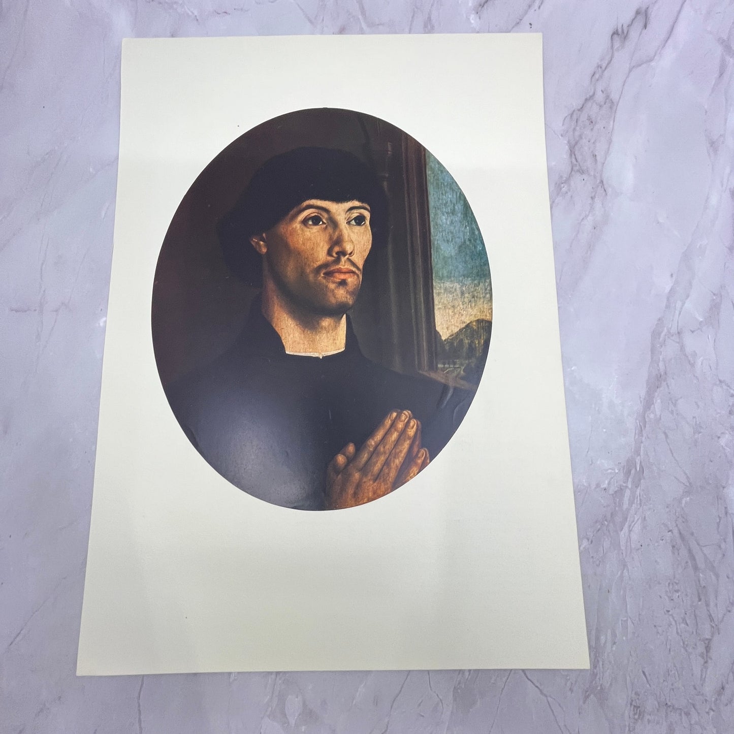 Portrait of a Man - Hugo van der Goes Lithograph 10x14" Art Print V22