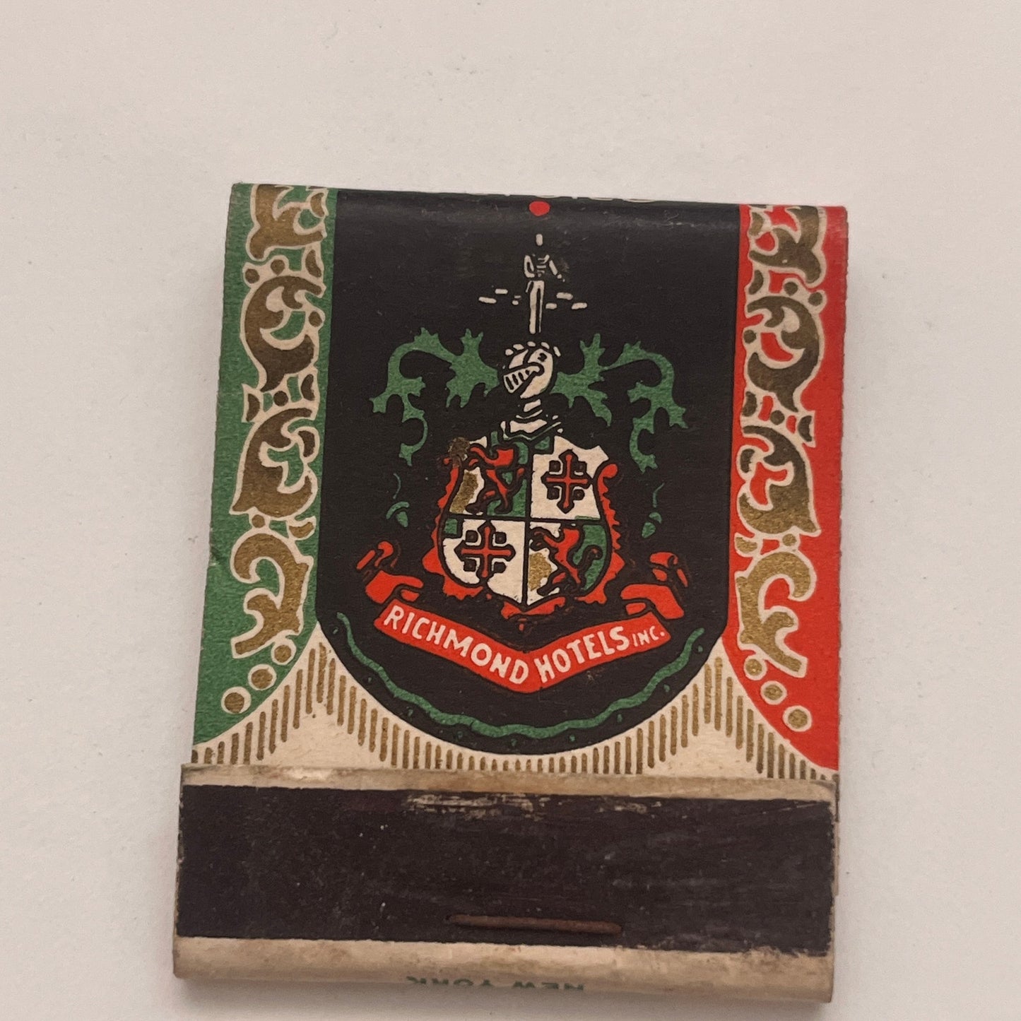 Richmond Hotels John Marshall Wm Bird VA Vintage Matchbook Cover TB8-MB2-4