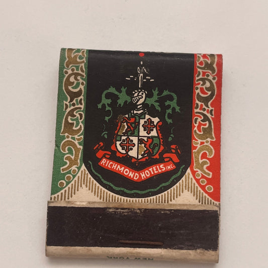 Richmond Hotels John Marshall Wm Bird VA Vintage Matchbook Cover TB8-MB2-4