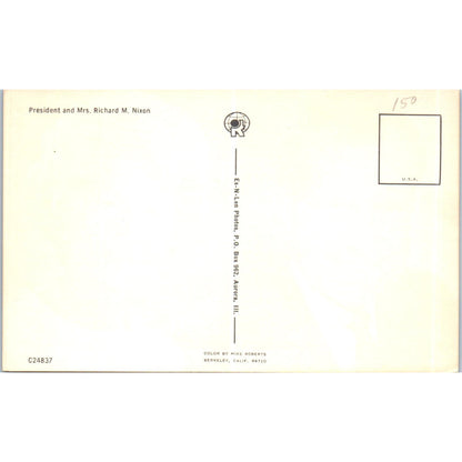 President and Mrs. Richard M. Nixon Vintage Postcard PC12