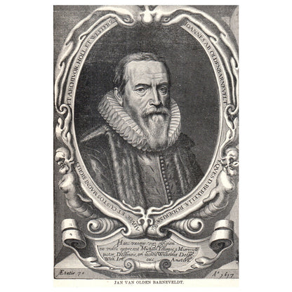 Jan Van Olden Barneveldt 1911 Engraving Print AF5-9