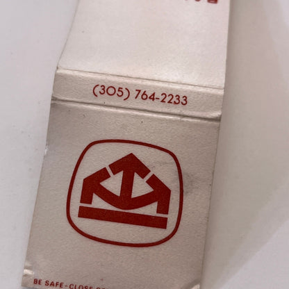 Bahia Mar Hotel & Yachting Center Ft Lauderdale FL Matchbook Cover TB6-MB1-10