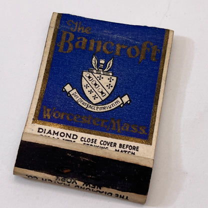The Bancroft Worcester MA Vintage Matchbook Cover TB8-MB3-2