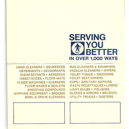 National Sanitary Supply Co. Edward S. Skinner Gardena CA Business Card SB4-B1