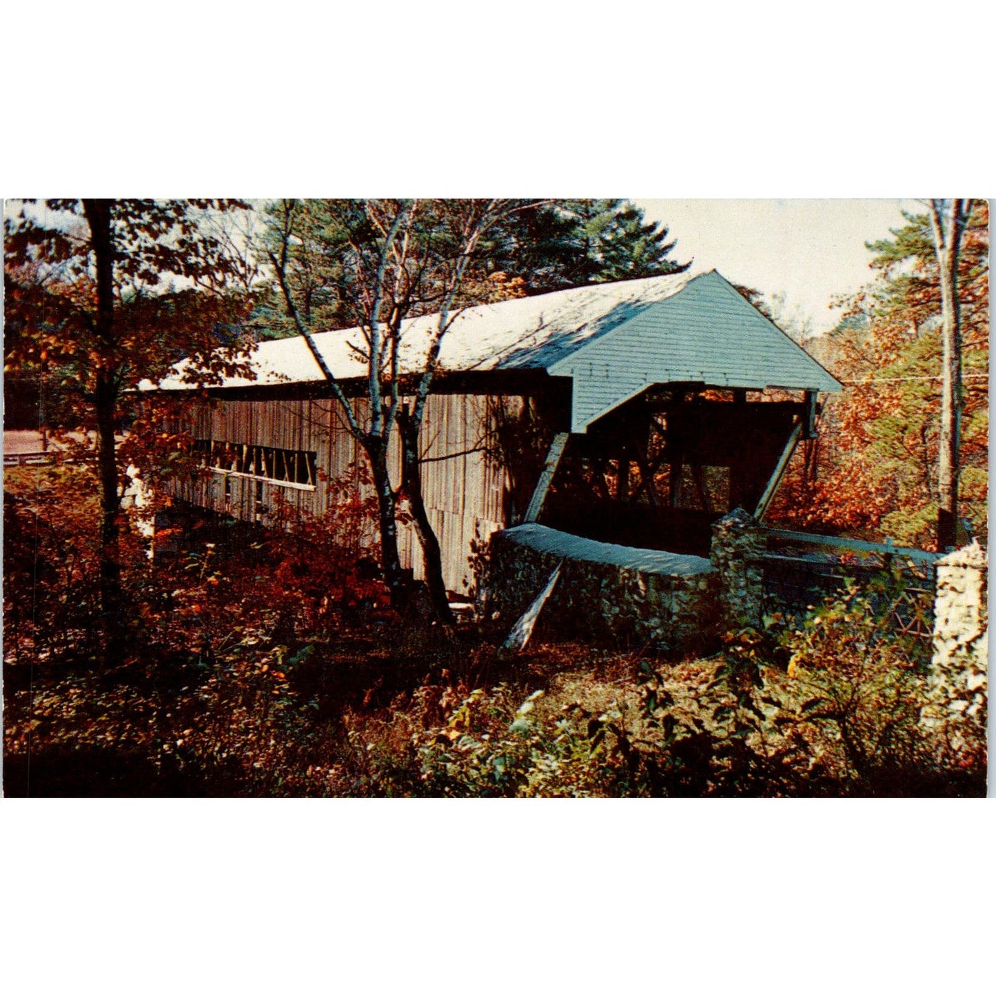 Blakely Coheelee Creek Chattahoochee River Georgia Covered Bridge Postcard PC7