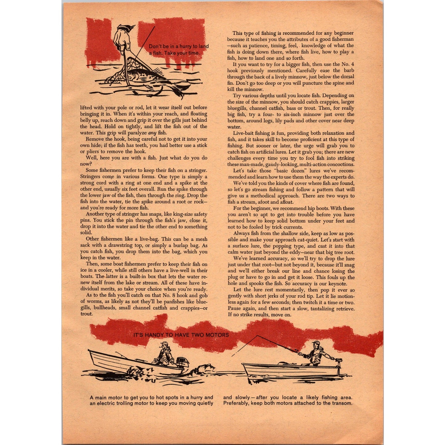 The ABC's of Catching Fish by Homer Circle 8 Page 1966 Article SI11