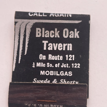 Black Oak Tavern On Route 121 Swede & Shorty Vintage Matchbook Cover TB8-MB2-9