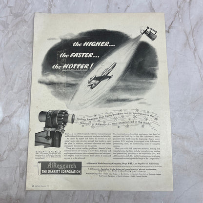 The Garrett Corporation Airesearch Mfg Co Los Angeles CA 1951 Magazine Ad FL6-10