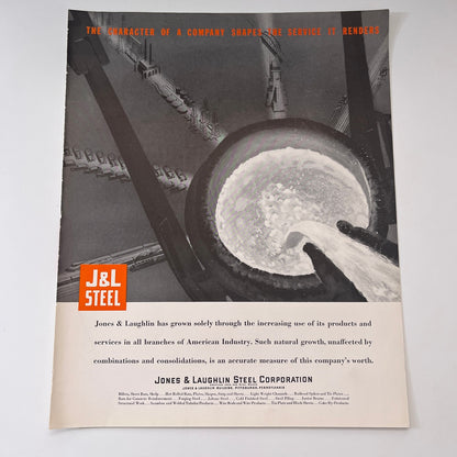 J&L Jones & Laughlin Steel Corporation Pittsburgh PA 1935 Ad V1-4