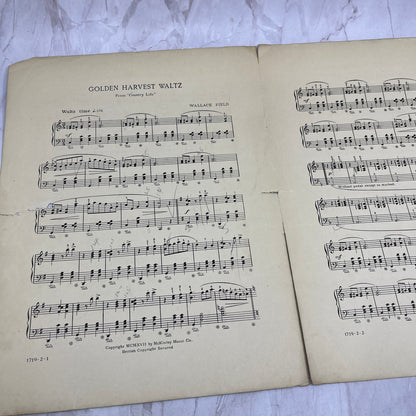 1917 Country Life 6 Medium Grade Teaching Pieces Antique Sheet Music Ti5