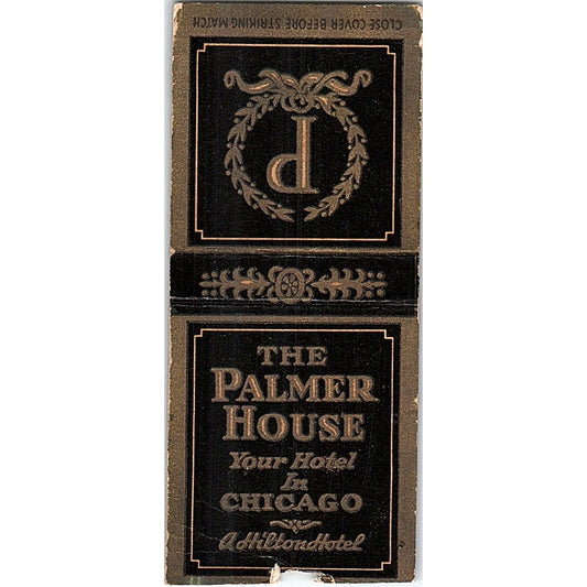 The Palmer House Hotel Empire Room Chicago Vintage Matchbook Cover SF3-Y3