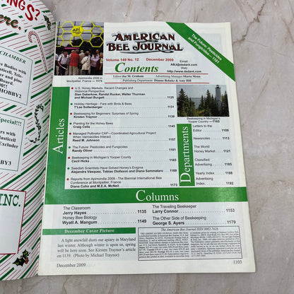 2009 Dec American Bee Journal Magazine Bees Beekeeping Honey M8