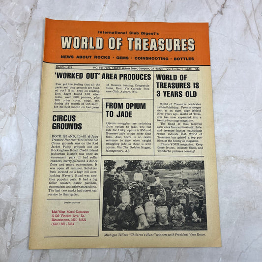 1978 Mar - International Club Digest World of Treasures Magazine Newsletter M16