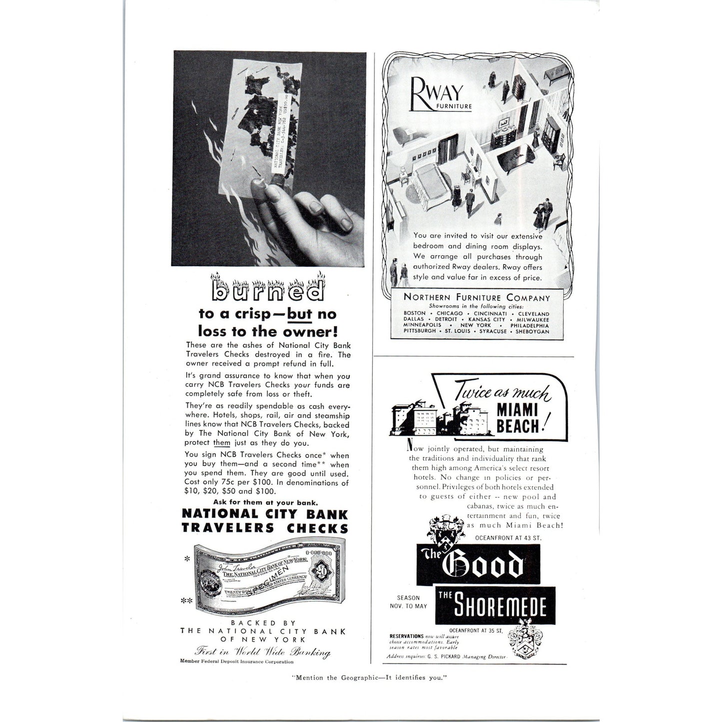 Admiral Triple Thrill Console Television TV Teleset - Vintage Magazine Ad D20