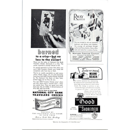 Admiral Triple Thrill Console Television TV Teleset - Vintage Magazine Ad D20