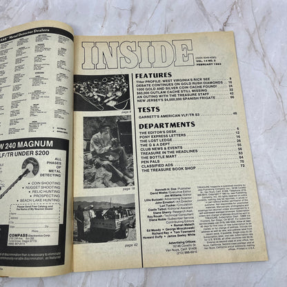 1983 Feb - Treasure Magazine - Treasure Hunting Metal Detecting Gold Coins M10