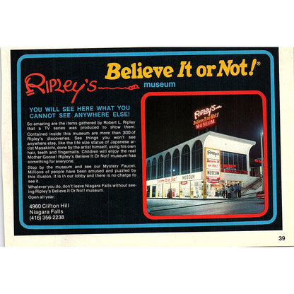 Ripley's Believe It or Not Museum something for everyone Niagara Falls ON SAG4-3