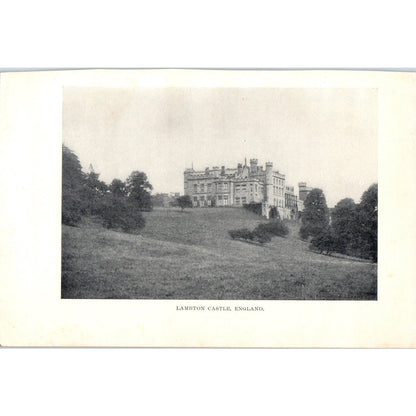 Lambton Castle England 1901 Original Print AD8-H8