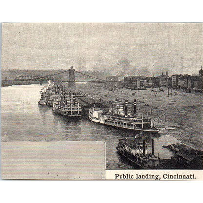 Lumber Yards at Chicago IL 1901 Engraving AF2-P1